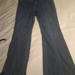 Chico's Dark Blue Flare Jeans